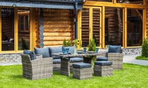 Комплект мебели ZOYA из искусственного ротанга (серый) Комплект мебели ZOYA из искусственного ротанга (серый)