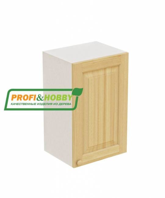 Шкаф навесной 450х340х720 + фасад сосна бесцветный лак