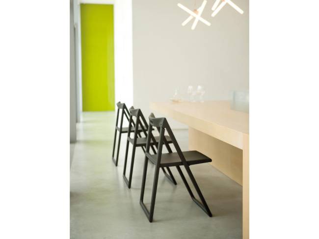 Стул пластиковый складной Enjoy черный 490х500х775 мм