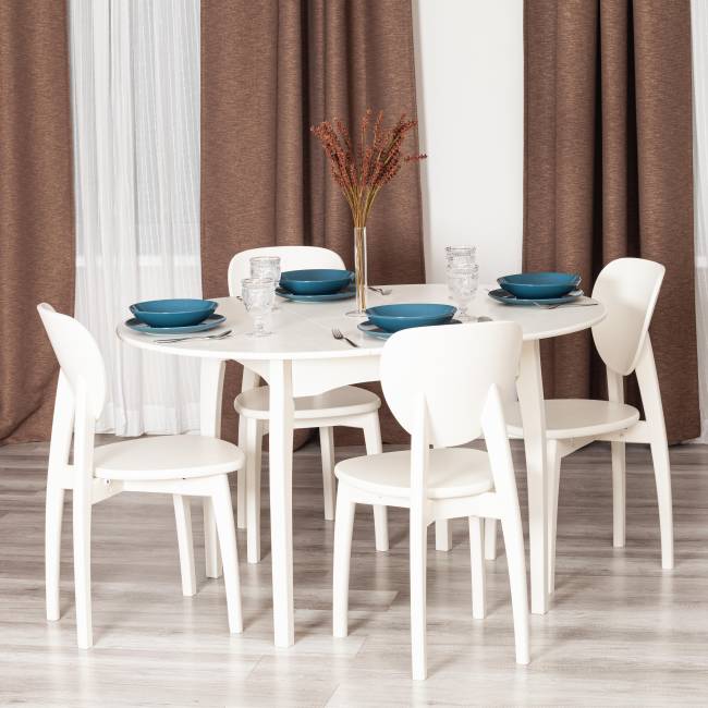 Стул DIAMANTE жесткое сидение / 1 шт. в упаковке бук, 42 х 42 х 85 см, ivory white белый бук Стул DIAMANTE жесткое сидение / 1 шт. в упаковке бук, 42 х 42 х 85 см, ivory white белый бук