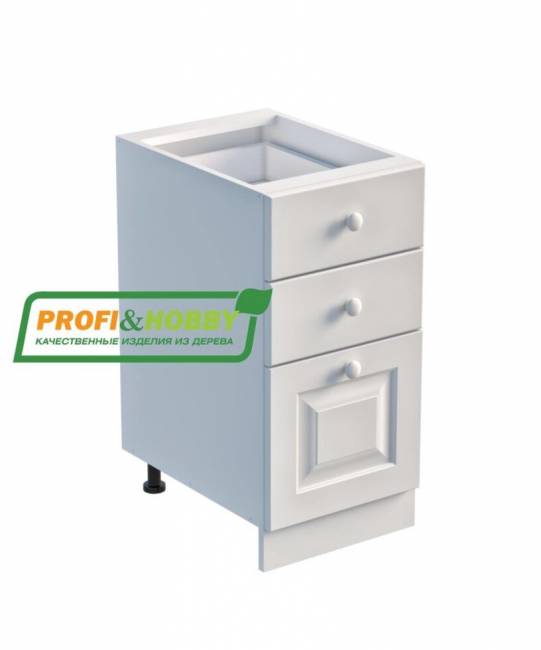 Тумба 3 ящика 400 х 560 х 720 сосна, без покраски Тумба 3 ящика 400 х 560 х 720 сосна, без покраски