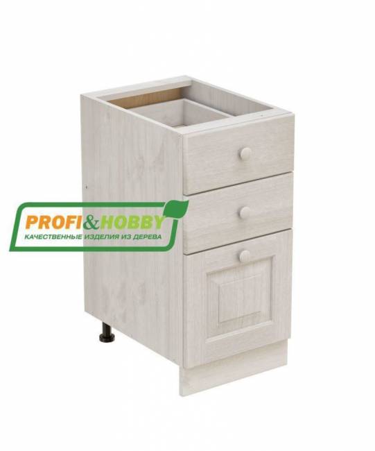 Тумба 3 ящика 400 х 560 х 720 сосна, без покраски Тумба 3 ящика 400 х 560 х 720 сосна, без покраски