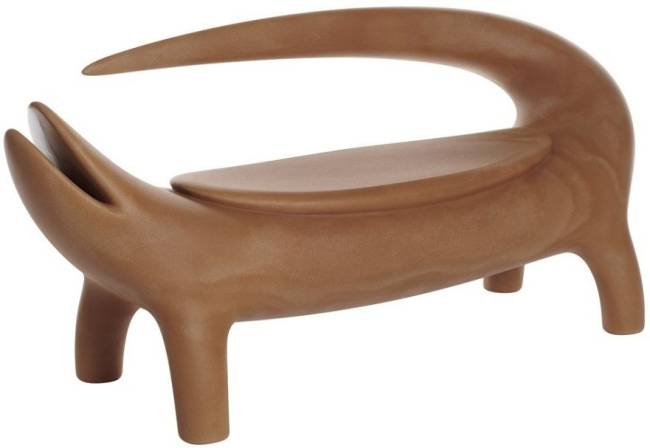 Диван из биопластика Big Kroko Special земля Саванны 1670х630х750 мм