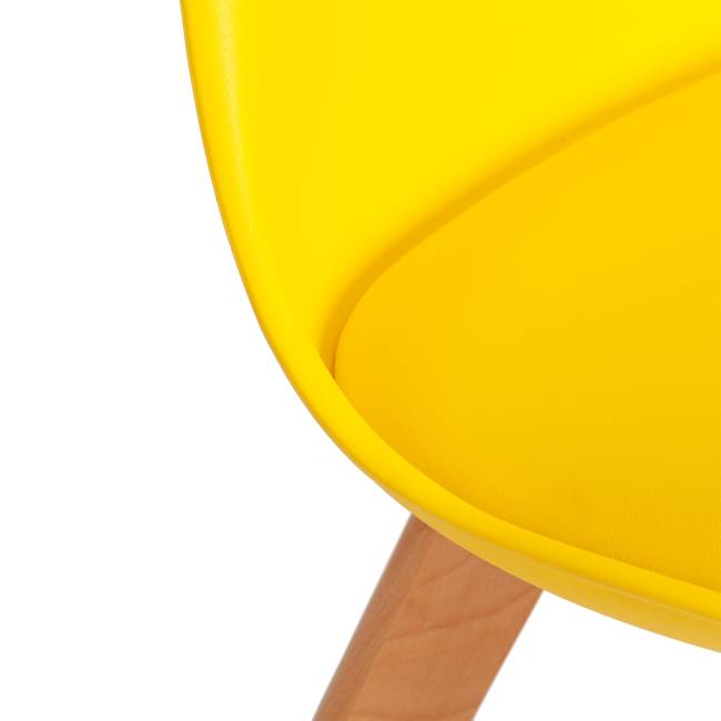 Стул TULIP (mod. 73-1) / 1 шт. в упаковке дерево/пластик/экокожа, 47,5x55x80 см, Желтый (Yellow) желтый дерево/пластик/экокожа Стул TULIP (mod. 73-1) / 1 шт. в упаковке дерево/пластик/экокожа, 47,5x55x80 см, Желтый (Yellow) желтый дерево/пластик/экокожа