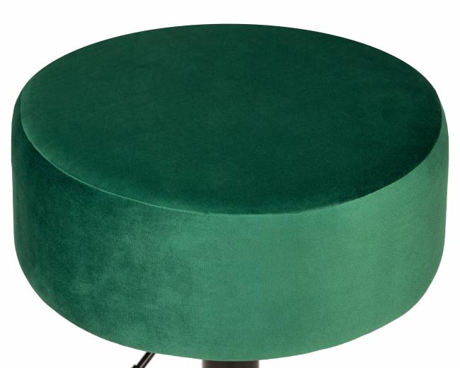Пуф DOBRIN DANNY BLACK, зеленый велюр (MJ9-88)