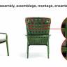 Подушка для кресла Folio зеленый 1280х820х70 мм