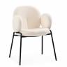 Стул на металлокаркасе Kalipso white / black