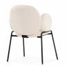 Стул на металлокаркасе Kalipso white / black