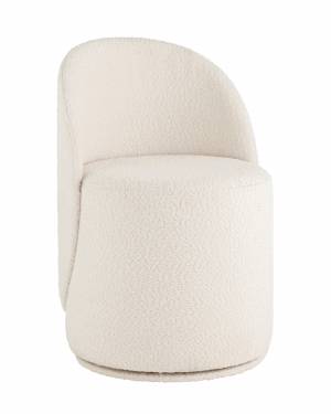 Пуф Loreen вращающийся букле белый Пуф Loreen вращающийся букле белый