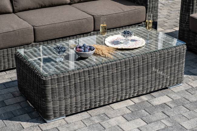 "Боно" лаунж-зона из искусственного ротанга, цвет графит "Боно" лаунж-зона из искусственного ротанга, цвет графит