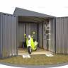 Хозблок SKOGGY секционный с односкатной крышей 3 х 2 м, брутальный серый