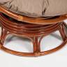 Кресло-качалка PAPASAN/ПАПАСАН w 23/01 B /с подушкой/ 115х78х104 см, Pecan (орех), экошерсть Коричневый, 1811-5 Pecan (орех)