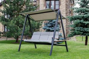 Качели LOAN трехместные из стали Качели LOAN трехместные из стали