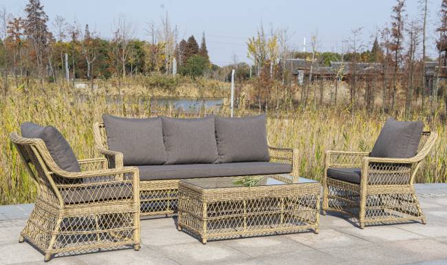 "Гранд Латте" стол журнальный из искусственного ротанга, цвет соломенный "Гранд Латте" стол журнальный из искусственного ротанга, цвет соломенный