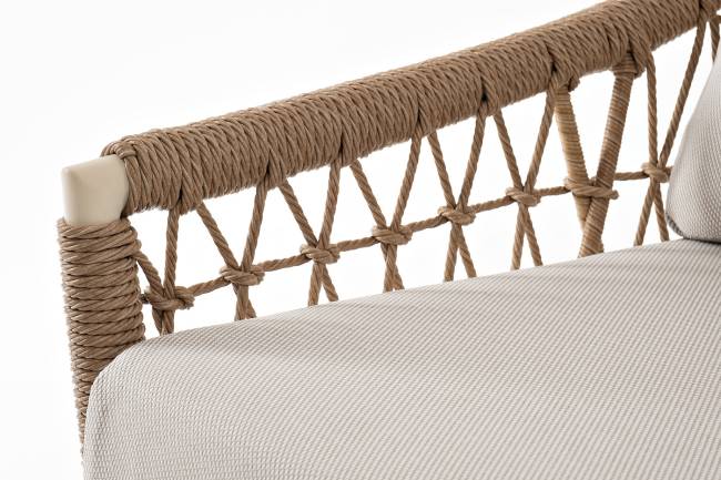 "Венеция" лаунж-зона из искусственного ротанга, цвет соломенный "Венеция" лаунж-зона из искусственного ротанга, цвет соломенный