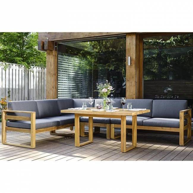 Угловой комплект BOOKA с обеденным столом Угловой комплект BOOKA с обеденным столом