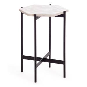 Столик кофейный Secret De Maison FENDY ( mod. 11980 ) алюминиевый сплав/мрамор, 38*38*53 см, античная медь античная медь алюминиевый сплав/мрамор