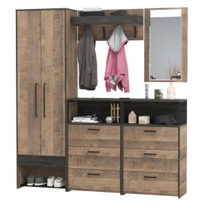 Большая прихожая Трувор № 210 цвет дуб гранж песочный/интра