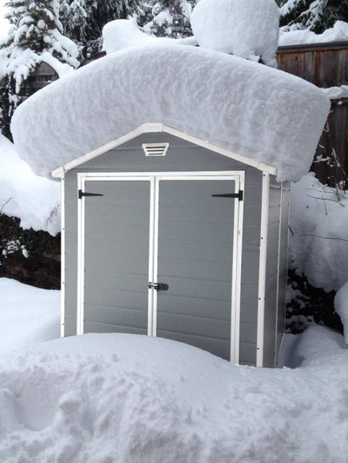 Сарай "Манор 6x5DD" (размеры 175 x 145 см), серый