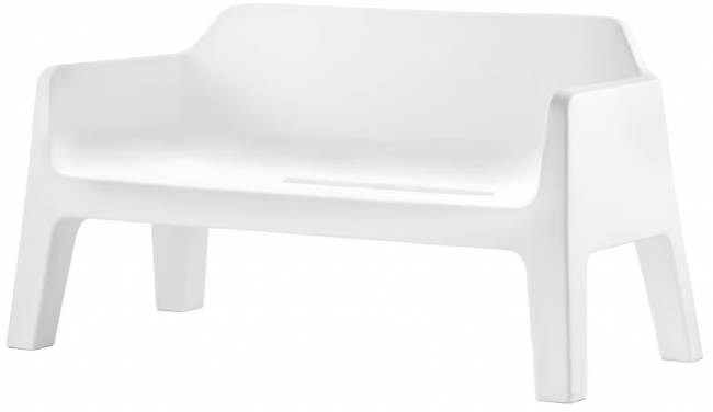 Диван пластиковый Plus Air белый 1425х740х750 мм