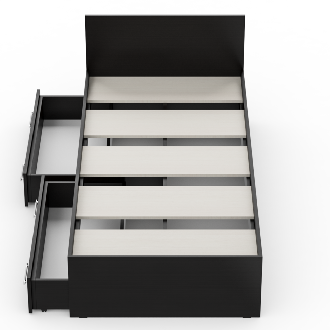 Кровать с ящиками Стандарт 0900 цвет венге