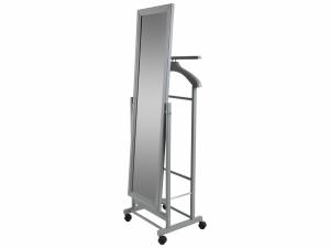 Вешалка костюмная с зеркалом на колесах В 24Н серый Вешалка костюмная с зеркалом на колесах В 24Н серый