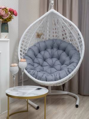 Подвесное кресло из искусственного ротанга "AF-412A-XL", белый Подвесное кресло из искусственного ротанга "AF-412A-XL", белый