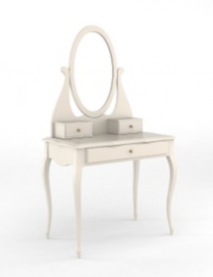 Туалетный стол Малонн Арри с секретером и зеркалом Белый Туалетный стол Малонн Арри с секретером и зеркалом Белый