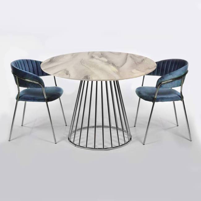 Стол Liverpool 100см, хромированные ножки Стол Liverpool 100см, хромированные ножки