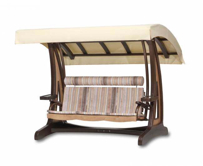 Качели садовые "Валенсия II" Премиум (лиственница) Качели садовые "Валенсия II" Премиум (лиственница)