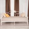 Кровать Federica (mod. AT-881) дерево гевея/металл, 90*200 см (Day bed), Белый (butter white) Белый (butter white) дерево гевея/металл