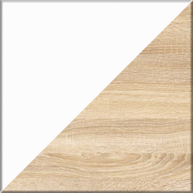 Письменный стол 1200 с комодом-тумбой МК-1200-3 Мори цвет дуб сонома/белый