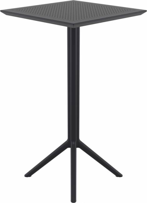 Стол пластиковый барный складной Sky Folding Bar Table 60 черный 600х600х1080 мм