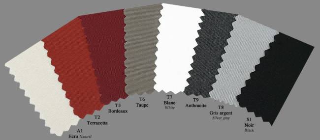 Зонт профессиональный 2.1х2.1 м Lido Dark антрацит, слоновая кость 2100х2100 мм