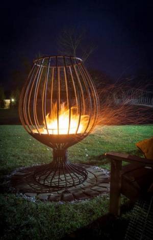 Кованый садовый очаг Бокал Кованый садовый очаг Бокал