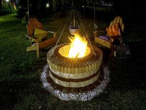 Садовый очаг (мангал) из кирпича Садовый очаг (мангал) из кирпича