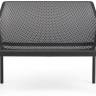 Диван пластиковый Net Bench антрацит 1160х700х860 мм