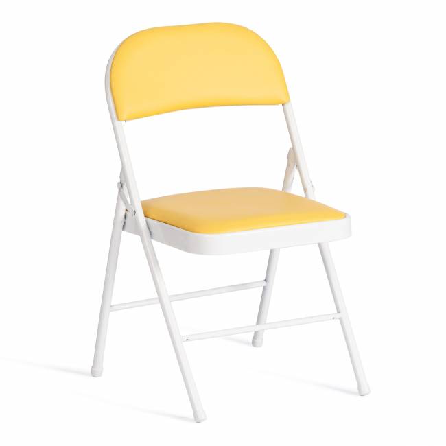 Стул складной FOLDER (mod. 3022G) / 1 шт. в упаковке каркас: металл, сиденье/спинка: экокожа, 46.5 х 47.5 х 79 см, yellow (желтый) / white (белый) желтый, белый каркас: металл, сиденье/спинка: экокожа Стул складной FOLDER (mod. 3022G) / 1 шт. в упаковке каркас: металл, сиденье/спинка: экокожа, 46.5 х 47.5 х 79 см, yellow (желтый) / white (белый) желтый, белый каркас: металл, сиденье/спинка: экокожа
