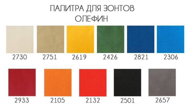 Зонт профессиональный 2.5х2.5 м Avocado Clips бежевый 2500х2500 мм