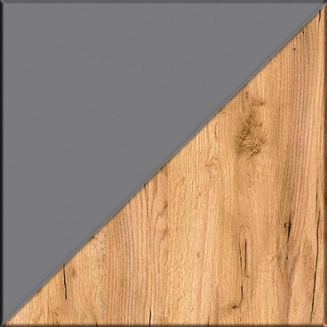 Шкаф-витрина 2-х дверный Остин 16.394.02 цвет серый графит/дуб крафт золотой Шкаф-витрина 2-х дверный Остин 16.394.02 цвет серый графит/дуб крафт золотой