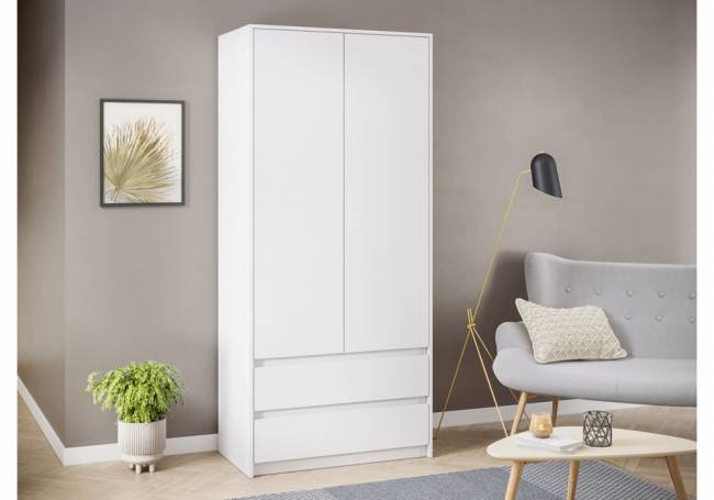 Идена ШК06-900 ЛДСП белое / ЛДСП белое