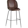 Стул барный Beetle PU со спинкой коричневый 2 шт