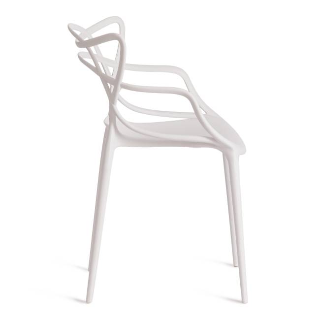 Стул Cat Chair (mod. 028) пластик, 53 x 59 x 82,5 см, белый (White C0057) (Комплект из 2 шт.) белый пластик