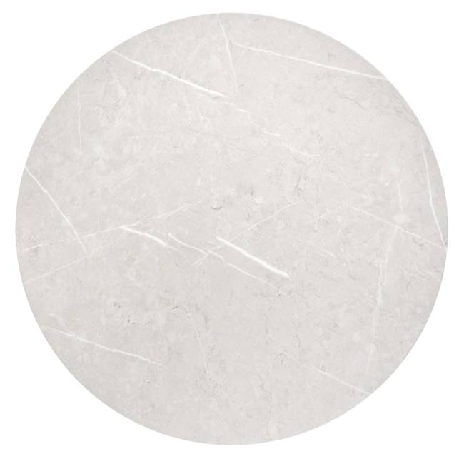 Набор кофейных столиков Tango бежевый мрамор с белыми ножками, 2шт