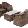 "Равенна" лаунж-зона из искусственного ротанга, цвет коричневый "Равенна" лаунж-зона из искусственного ротанга, цвет коричневый