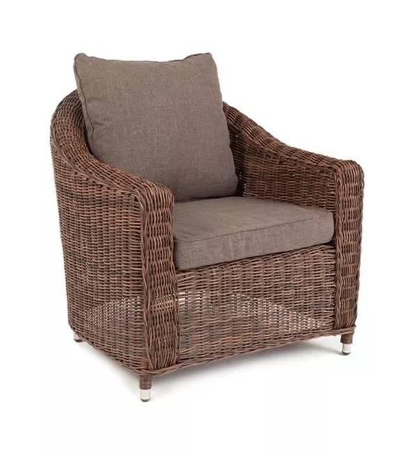 "Кон Панна" кресло из искусственного ротанга, цвет коричневый "Кон Панна" кресло из искусственного ротанга, цвет коричневый