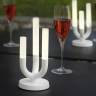 Светильник металлический настольный Luna Lighting белый матовый 100х100х230 мм