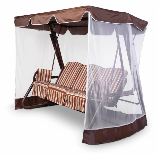 Тент-крыша + москитная сетка Элит Люкс/Оазис 210х125х185, шоколад Тент-крыша + москитная сетка Элит Люкс/Оазис 210х125х185, шоколад