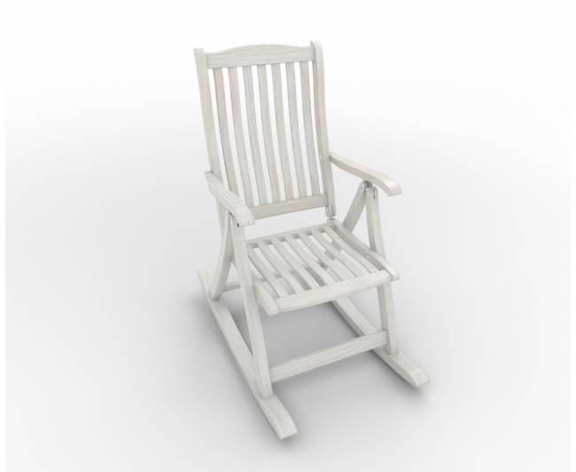 Кресло-качалка из дуба "Leda", раскладное 