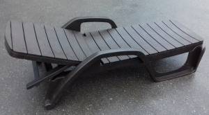 Шезлонг пластиковый Амстердам (шоколад) Шезлонг пластиковый Амстердам (шоколад)